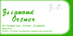 zsigmond ortner business card